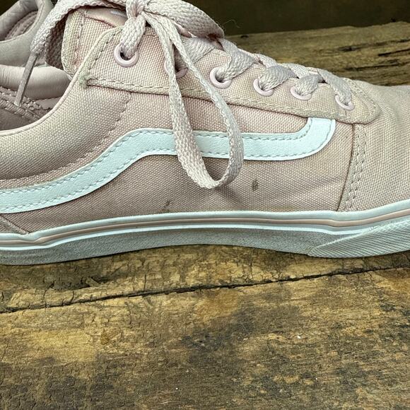 Vans Old Skool Pink Canvas Lace Up Sneakers Women’s 6 EU 38 Classic Skate Shoes - Picture 4 of 7